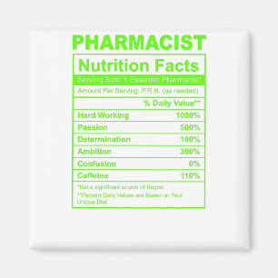 Imán Datos nutricionales de los fármacos