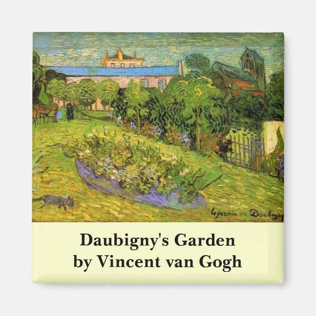 Imán Daubigny's Garden by Vincent van Gogh, Le Jardin (Frente)