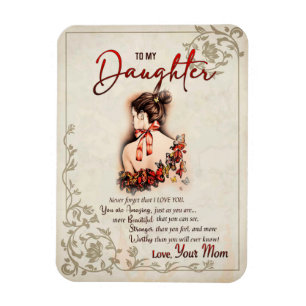Imán Daughter Gift Carta A Mi Hija De Mamá