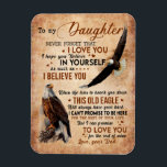 Imán Daughter Gift | Letter To My Daughter From Dad<br><div class="desc">Daughter Gift | To My Daughter Never Forget That I Love You</div>