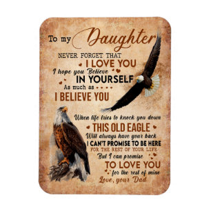 Imán Daughter Gift   Letter To My Daughter From Dad