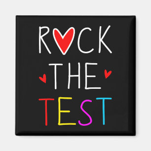 Imán Day Rock The Test Teacher Testing Day Diez Gracios