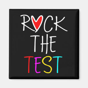 Imán Day Rock The Test Teacher Testing Day Diez Gracios
