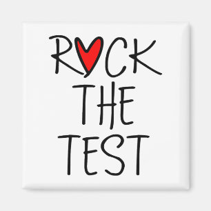 Imán Day Rock The Test Teacher Testing Day Diez Gracios