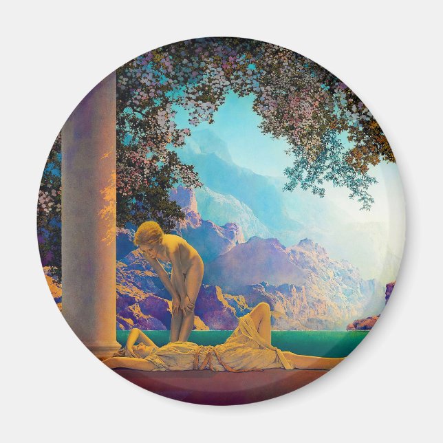 Imán Daybreak, 1922 by Maxfield Parrish (Frente)