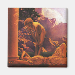 Imán "Daybreak" (detalle), por Maxfield Parrish