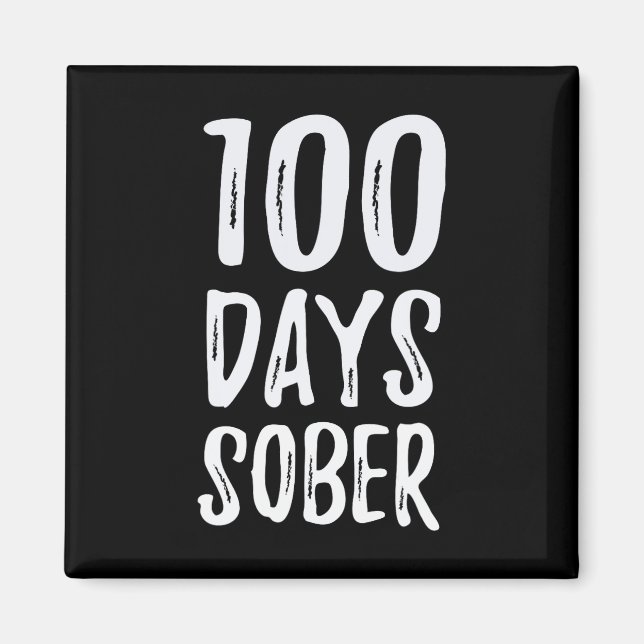 Imán Days Sober Felicitaciones Sobriedad (Frente)