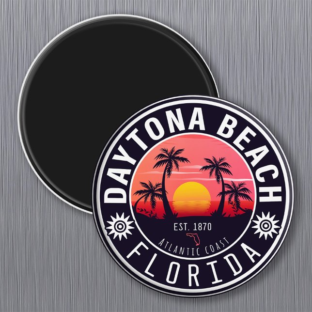 Imán Daytona Beach Florida Retro Sunset Souvenirs 80 (Subido por el creador)