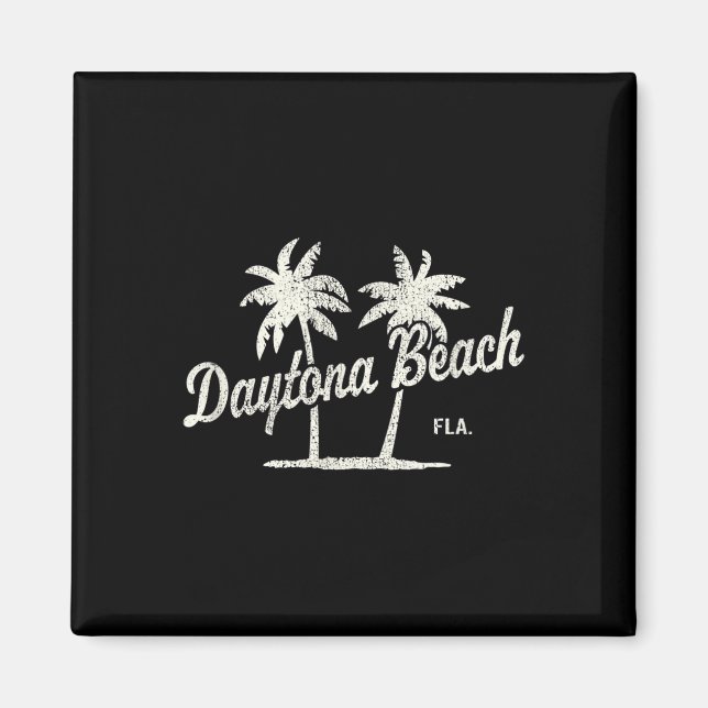 Imán Daytona Beach Florida Viñeta 70 Palm Trees Graph (Frente)