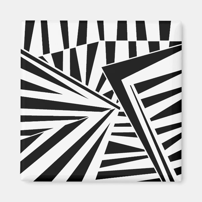 Imán dazzle camouflage(black) (Frente)