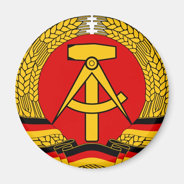 Imán DDR escudo de armas (Frente)