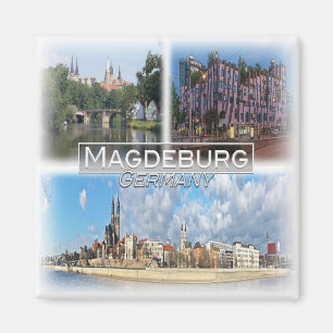 Imán DE0106 Europa, Alemania, Magdeburgo, Fridge