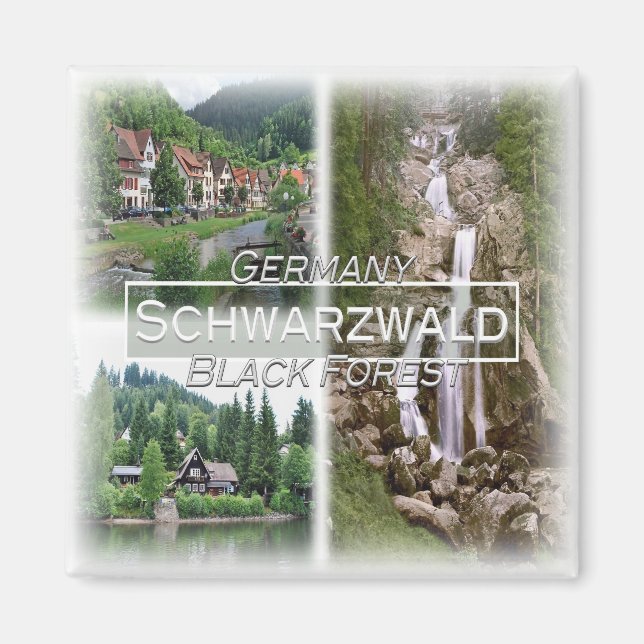 Imán DE0115 Europa, Alemania, Black Forest Schwarzwald, (Frente)