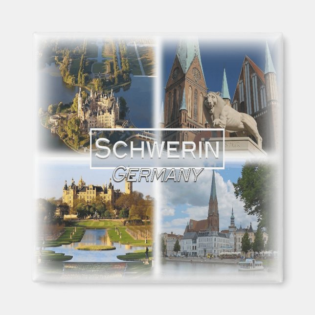 Imán DE0130 Europa, Alemania, Schwerin, Fridge (Frente)