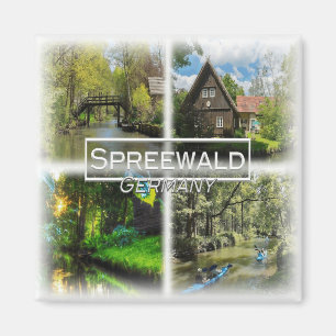 Imán DE0133 Europa, Alemania, Spreewald, Fridge
