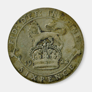 imán de 6 céntimos británico de 1922