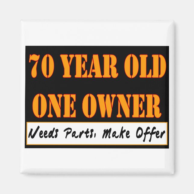 Imán De 70 Años, Un Propietario - Necesita Piezas, Hace (Frente)