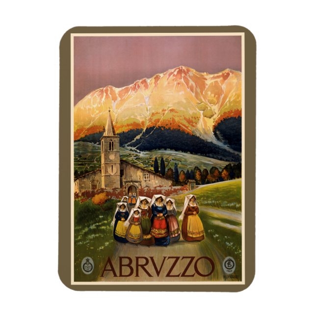 imán de Abrvzzo Italia (Vertical)