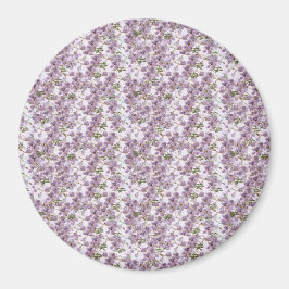 Imán de Acuarela Floral Lavanda