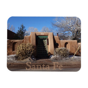 Imán de Adobe y Puerta de Santa Fe Nuevo México