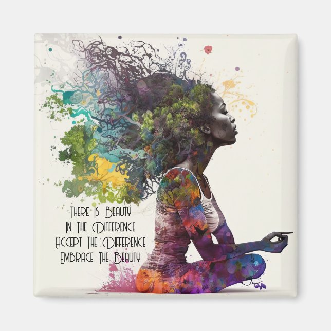 Imán de adopción de mujeres inspiradas (Frente)