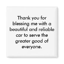 Imán de Afirmación Positiva - Declaración de Grati