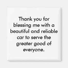 Imán de Afirmación Positiva - Declaración de Grati