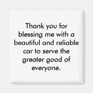 Imán de Afirmación Positiva - Declaración de Grati