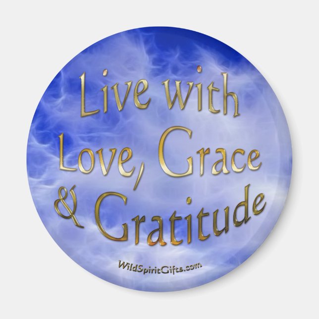 Imán de Afirmación Positiva y Fe (Frente)