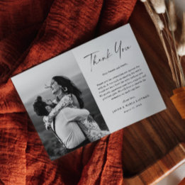 Imán de agradecimiento para boda con foto y texto 