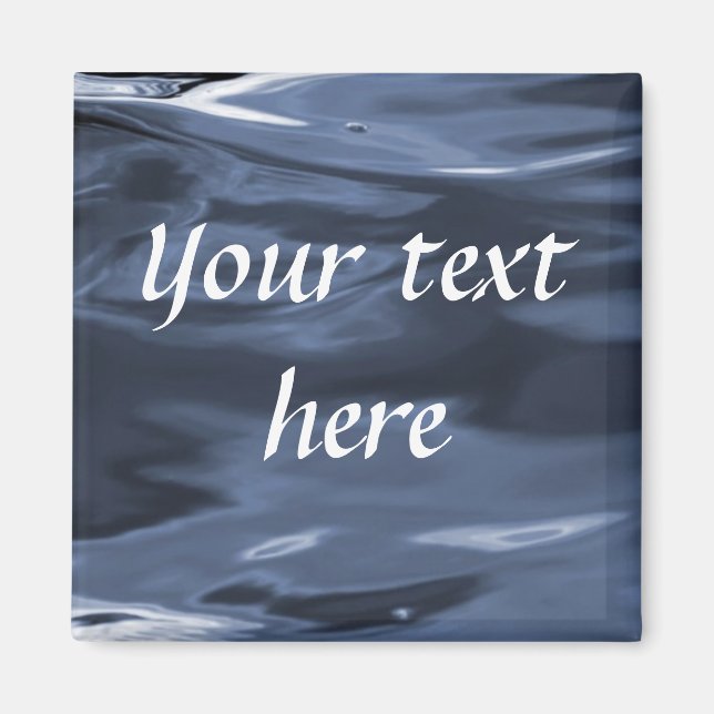 Imán de agua azul (Frente)