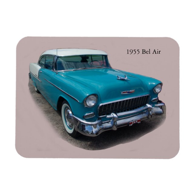 Imán de aire azul/blanco de 1955 (Horizontal)
