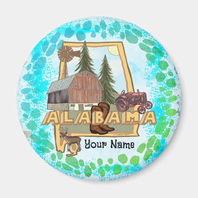 imán de Alabama (Frente)