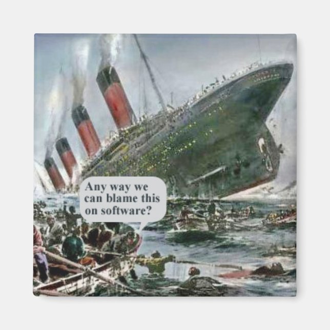 Imán ¿De Alguna Manera Podemos Culpar Esto Al Software? (Frente)