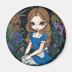 Imán de "Alicia y de las flores"