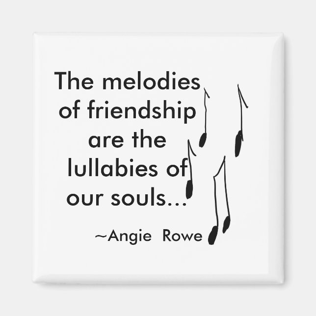 Imán de amistad con cotización (Frente)