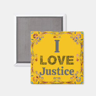 Imán de Amo la Justicia