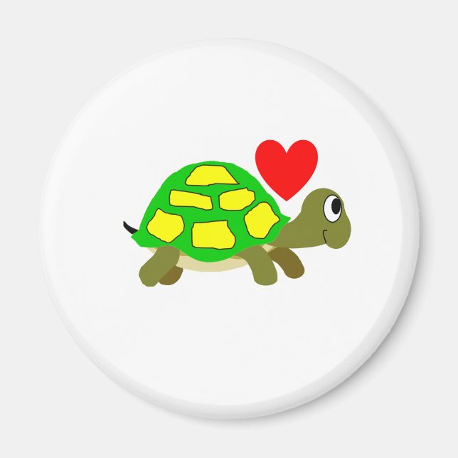 Imán de amor a la tortuga (Frente)