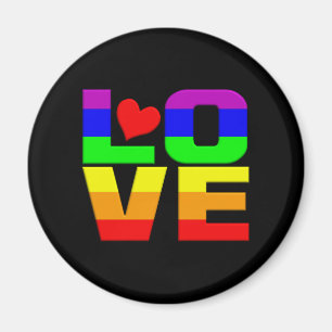 Imán de amor arcoiris