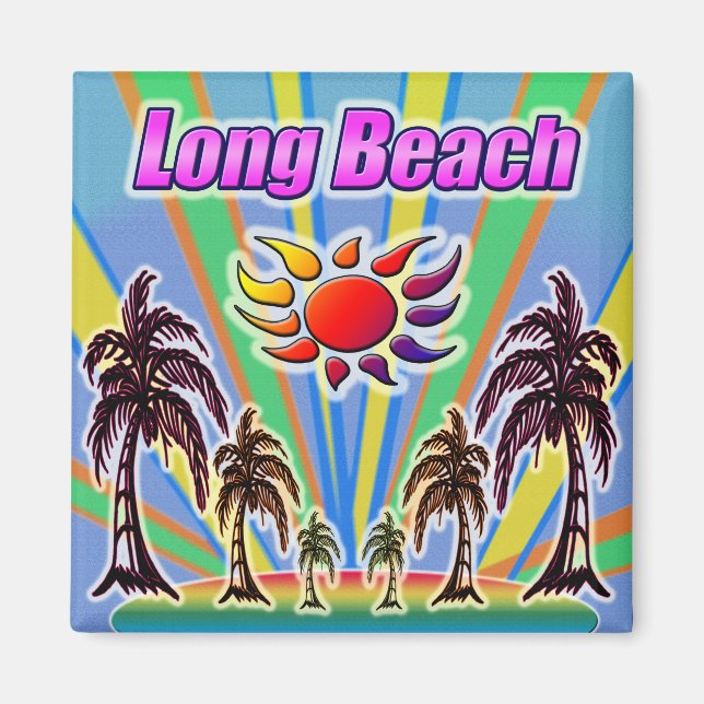 Imán de Amor de Verano de Long Beach (Frente)