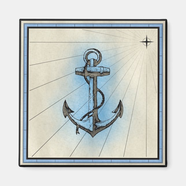 Imán de Anclaje de Estilo Vintage Naumático (Frente)