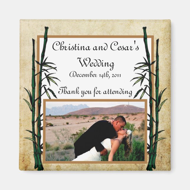 Imán de anuncio de 2"x2" Geisha (Frente)