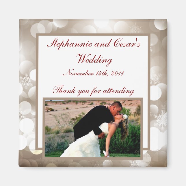 Imán de anuncio de 2"x2" Winter Blur (Frente)