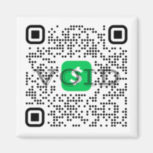 Imán de aplicación de efectivo de código QR