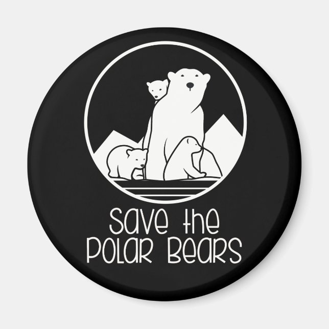Imán de apoyo al oso polar (Frente)