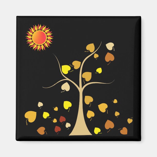 Imán de árbol de amor (Frente)