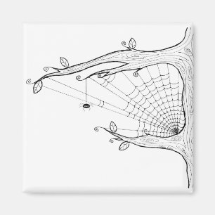 Imán de árbol de araña