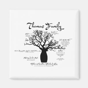 Imán de árbol de familia