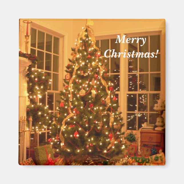 imán de árbol de Navidad (Frente)