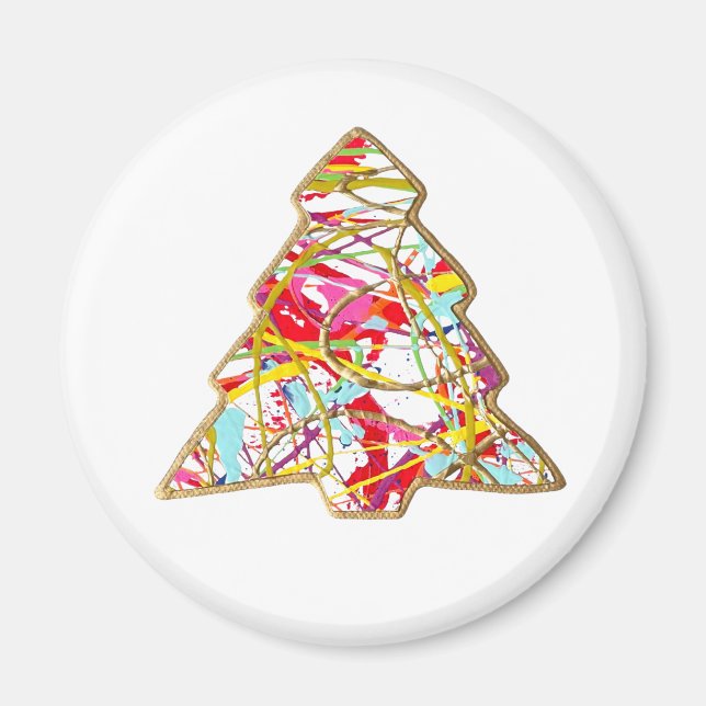 imán de árbol de Navidad (Frente)